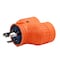 Ac Works Plug Adapter, L6-30R, L6-30P, L6-30P, L6-30P, Orange ADVL630L630 - alternate 4